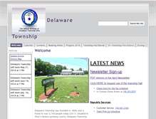 Tablet Screenshot of delawaretownshipohio.org
